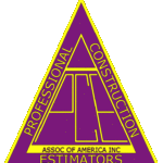 professional construction estimators association logo